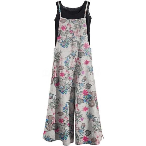 Women's Casual Loose Long Jumpsuits Jumpsuits-020 - Picture 1 of 3